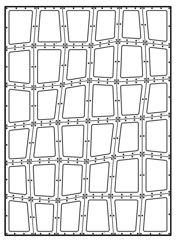 Quarter inch laser cut backer plate